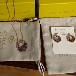 NWT Kendra Scott Vanessa Necklace and Earring Set
